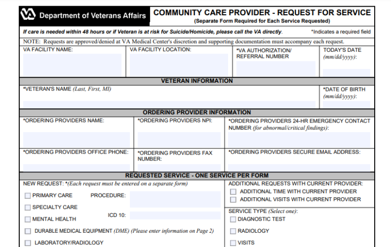 VA Form 10-10172 Printable, Fillable in PDF | VA Form