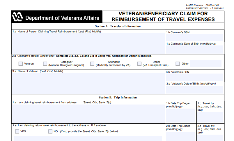 VA Form 10-3542 Printable, Fillable in PDF