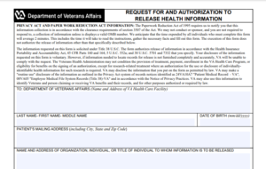 VA Form 10-5345 Printable, Fillable in PDF