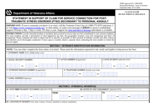 VA Form 21-0781A Printable, Fillable in PDF
