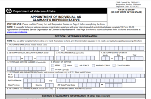 VA Form 21-22A Printable, Fillable in PDF