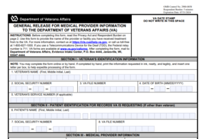VA Form 21-4142A Printable, Fillable in PDF