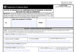 VA Form 21-8951-2 Printable, Fillable in PDF