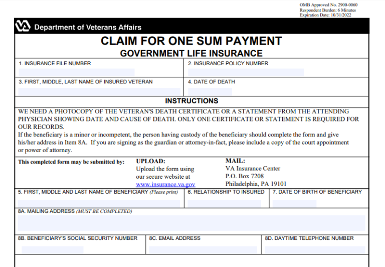 va-life-insurance-claim-form-va-form