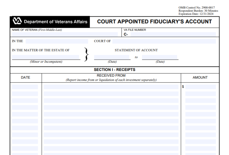 VA Fiduciary Request Form | VA Form