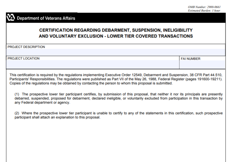 Va Form 10091