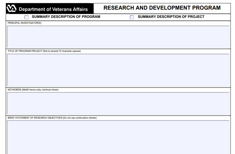 VA Form 10-1313-2 Printable, Fillable in PDF