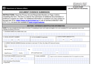 VA Form 20-10208 Printable, Fillable in PDF