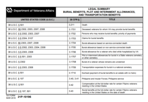 VA Form 21P-10196 Printable, Fillable in PDF