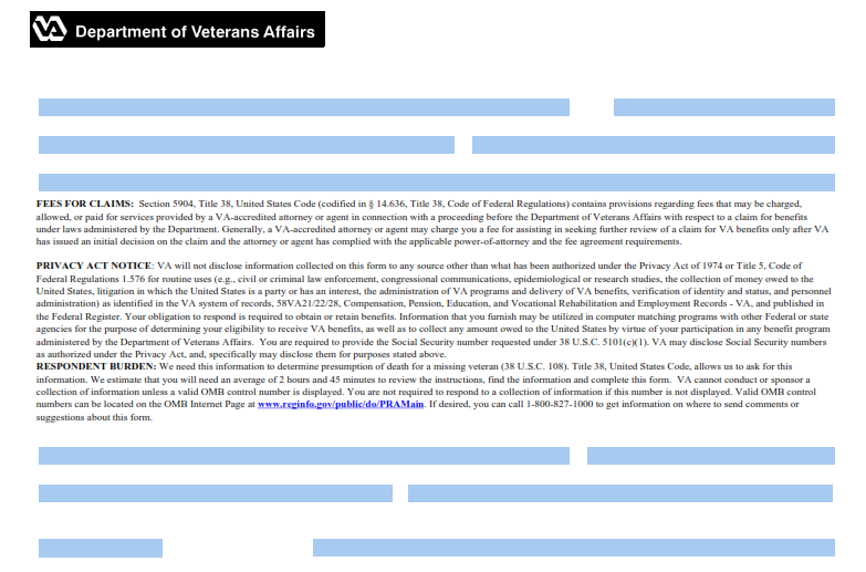 VA Form 21P-1775 Printable, Fillable in PDF