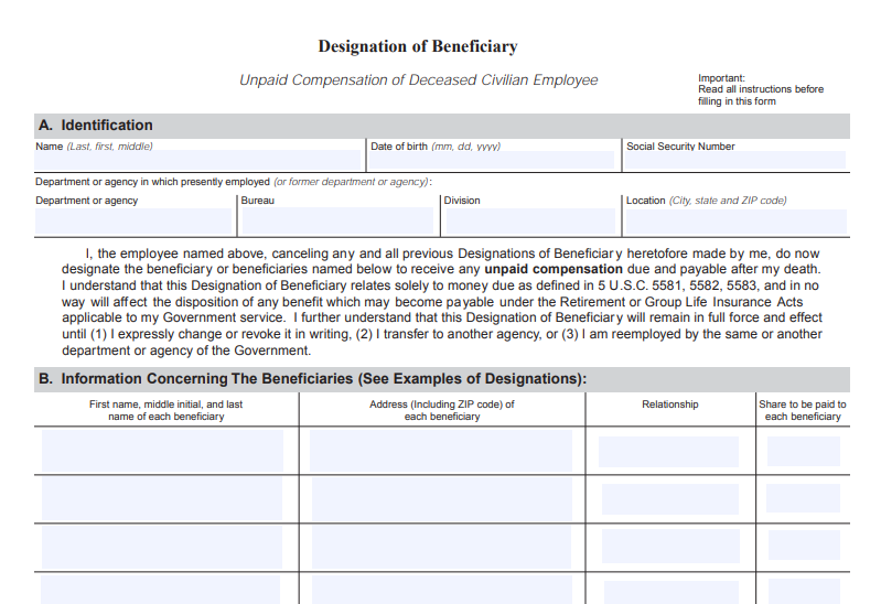 VA Form SF-1152 Printable, Fillable in PDF