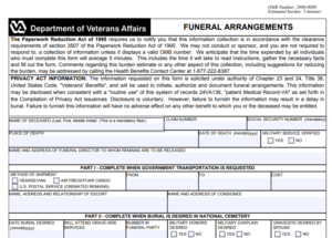 VA Form 10-2065 Printable, Fillable in PDF