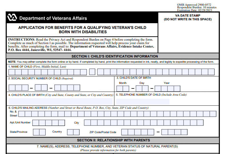 VA Form 21-0304 Printable, Fillable in PDF
