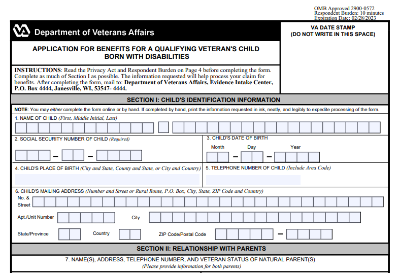 VA Form 21 22 Printable VA Form