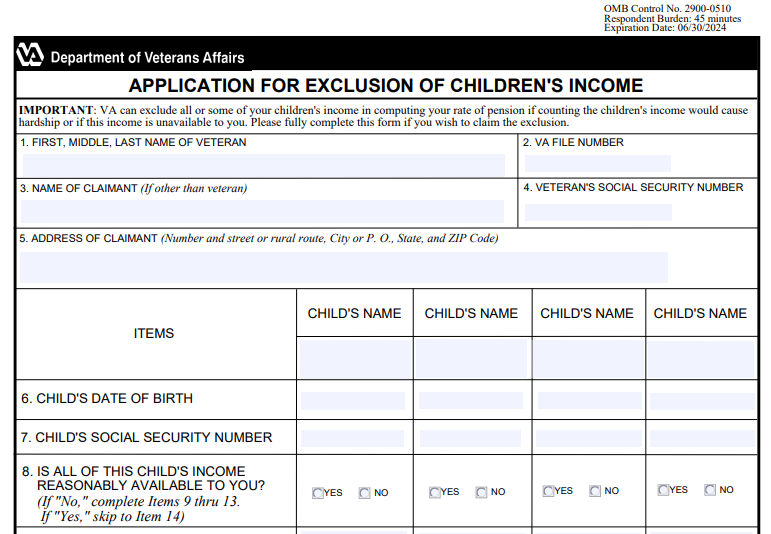 VA Form 21P-0571 Printable, Fillable in PDF