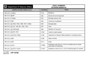 VA Form 21P-10195 Printable, Fillable in PDF