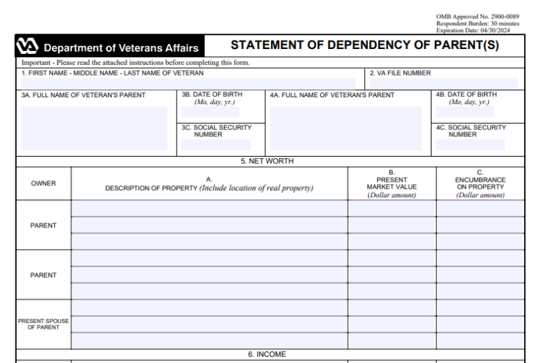 Va Form 21p 509 Pdf Va Form