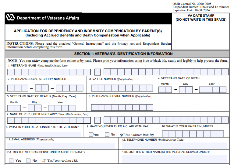 Va Form 21p 530 Reimbursement Va Form 4245