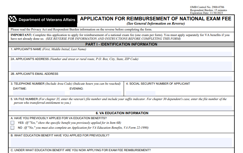 VA Form 22-0810 Printable, Fillable in PDF