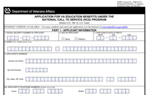 VA Form 22-1990n Printable, Fillable in PDF