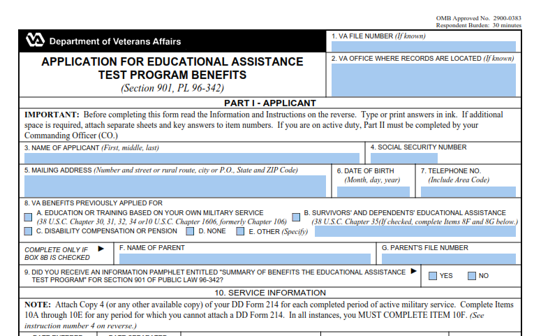 VA Form 22-8889 Printable, Fillable in PDF