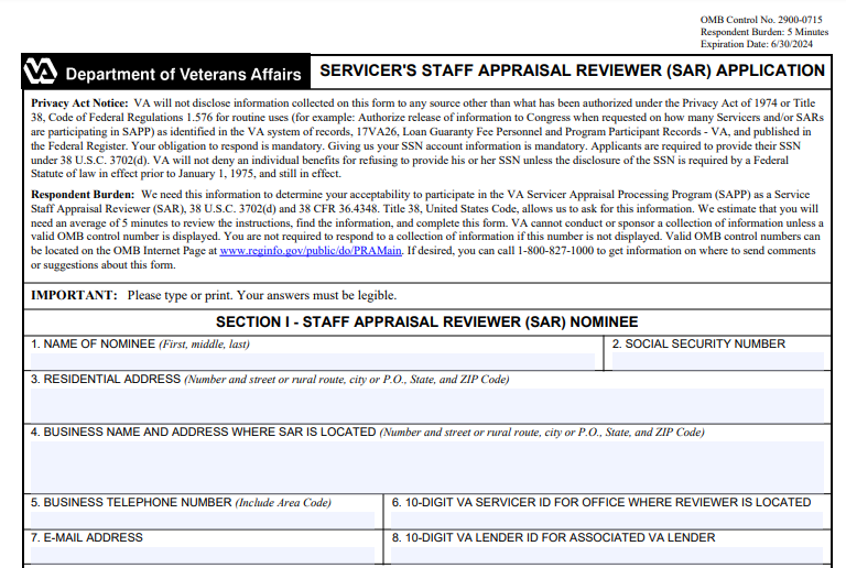 VA Form 26-0829 Printable, Fillable in PDF