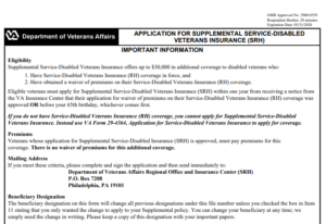 VA Form 29-0188 Printable, Fillable in PDF