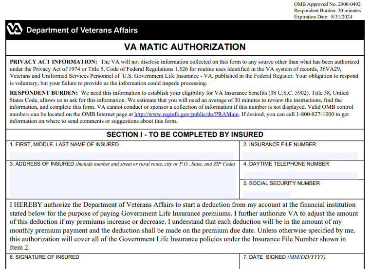 VA Form 29-0532-1 Printable, Fillable in PDF
