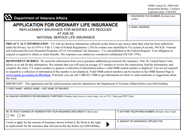 VA Form 29-8485 Printable, Fillable in PDF