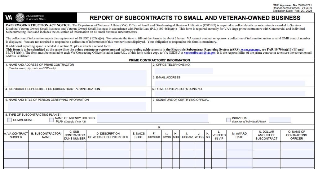 VA Form 0896a Printable, Fillable in PDF