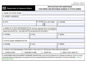VA Form 10-0430 Printable, Fillable in PDF