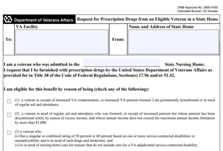 VA Form 10-0460 Printable, Fillable in PDF