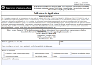 VA Form 10-0491A Printable, Fillable in PDF
