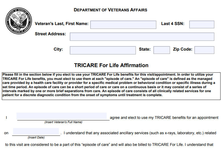VA Form 10-493a Printable, Fillable in PDF
